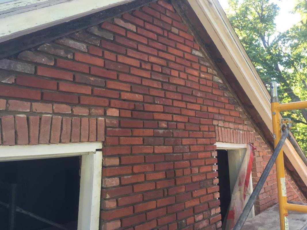 red brick repair Chicago project